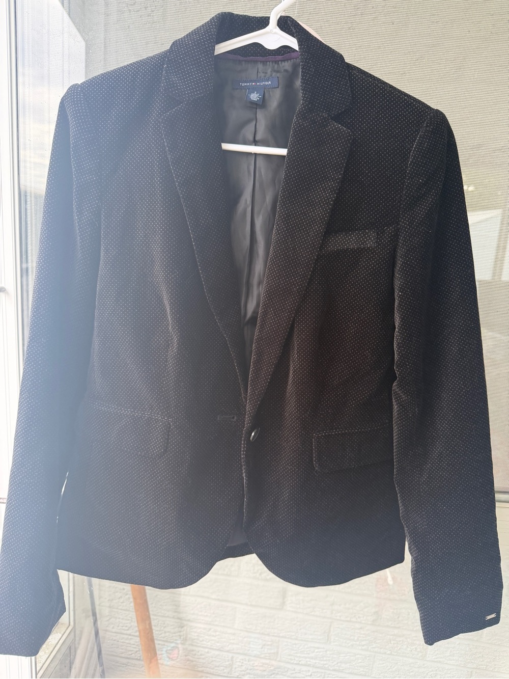 Tommy Hilfiger Black Velvet Sport Coat
